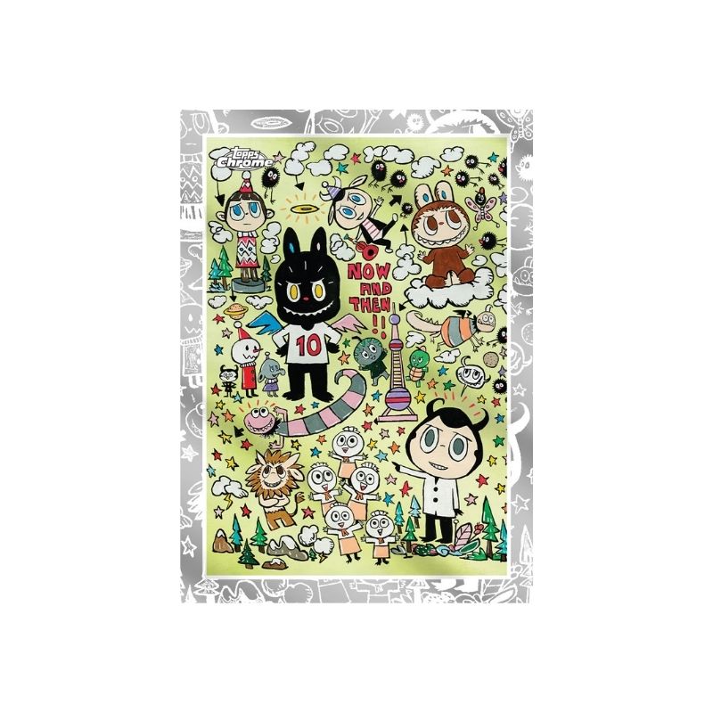 2025 Topps Labubu Chrome 10th Anniversary Hobby Box -4 2025 Topps Labubu Chrome 10th Anniversary Hobby Box featuring vibrant artwork and collectible card packs