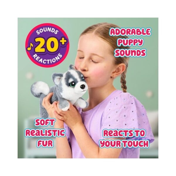 A Little Live Pets My Really Real S2 Puppy named Mini Aurora, featuring a fluffy coat and playful expression