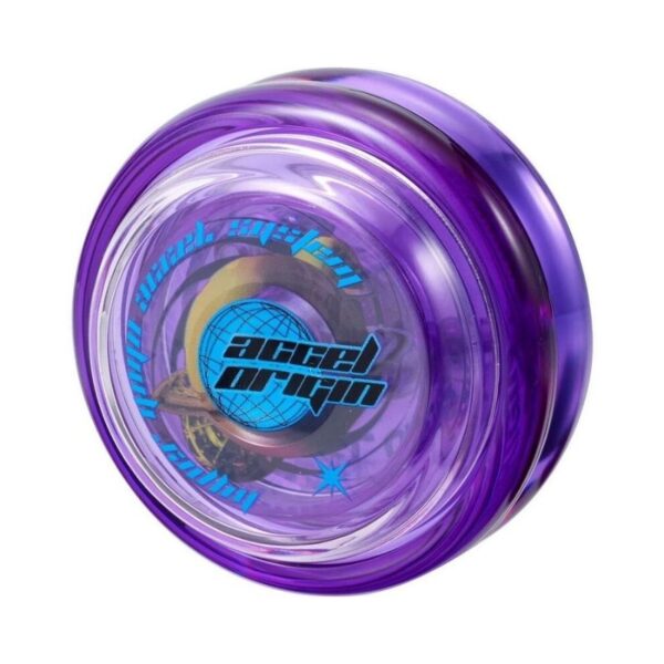 Bandai Hyper Yoyo Accel Cosmo in purple, featuring a sleek design and vibrant color for dynamic play