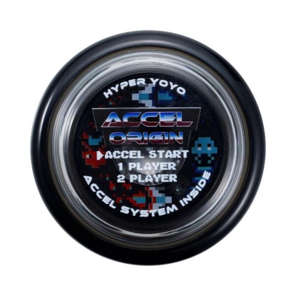 Bandai Hyper Yoyo Accel Gaming in black, featuring a sleek design for enhanced performance and playability