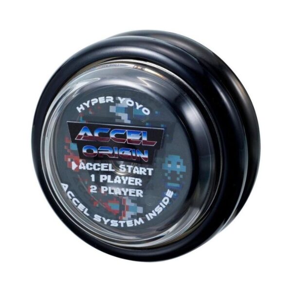Bandai Hyper Yoyo Accel Gaming in black, featuring a sleek design for enhanced performance and playability