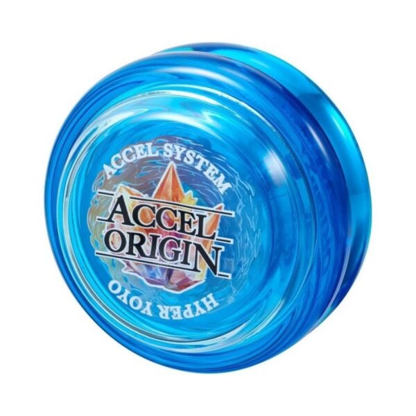 Bandai Hyper Yoyo Accel in Heroic Blue, featuring a sleek design and vibrant color for dynamic play and performance