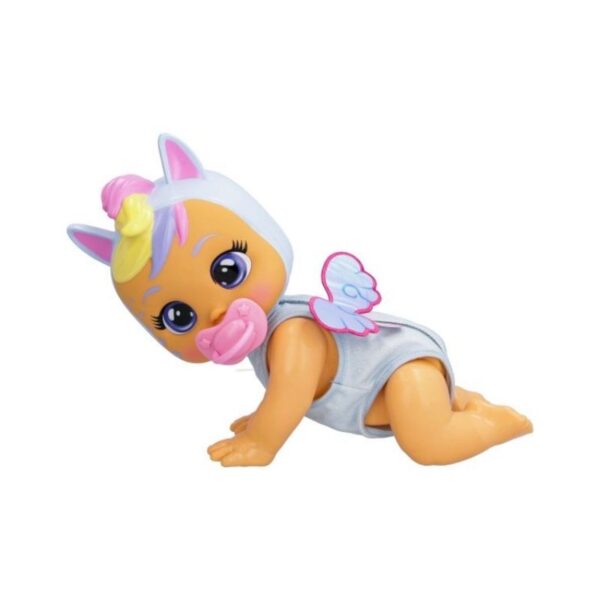 Interactive Cry Babies Crawling Jenna doll, designed for play, features realistic crawling motion and baby sounds.