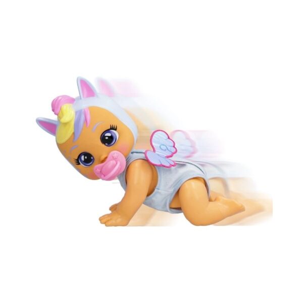 Interactive Cry Babies Crawling Jenna doll, designed for play, features realistic crawling motion and baby sounds.