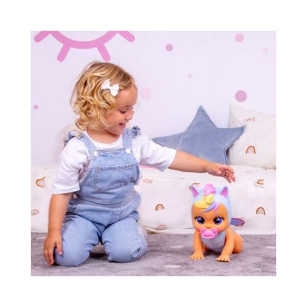 Interactive Cry Babies Crawling Jenna doll, designed for play, features realistic crawling motion and baby sounds.