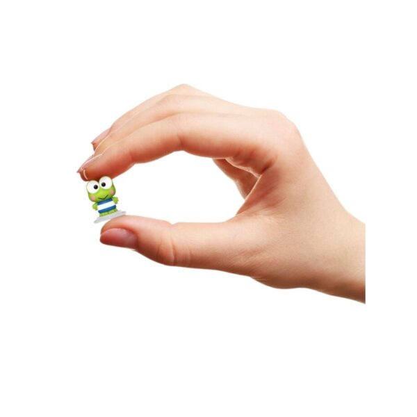 Four Funko Bitty Pop! figures featuring Sanrio's Keroppi in various poses and colors, packaged together in a collectible set