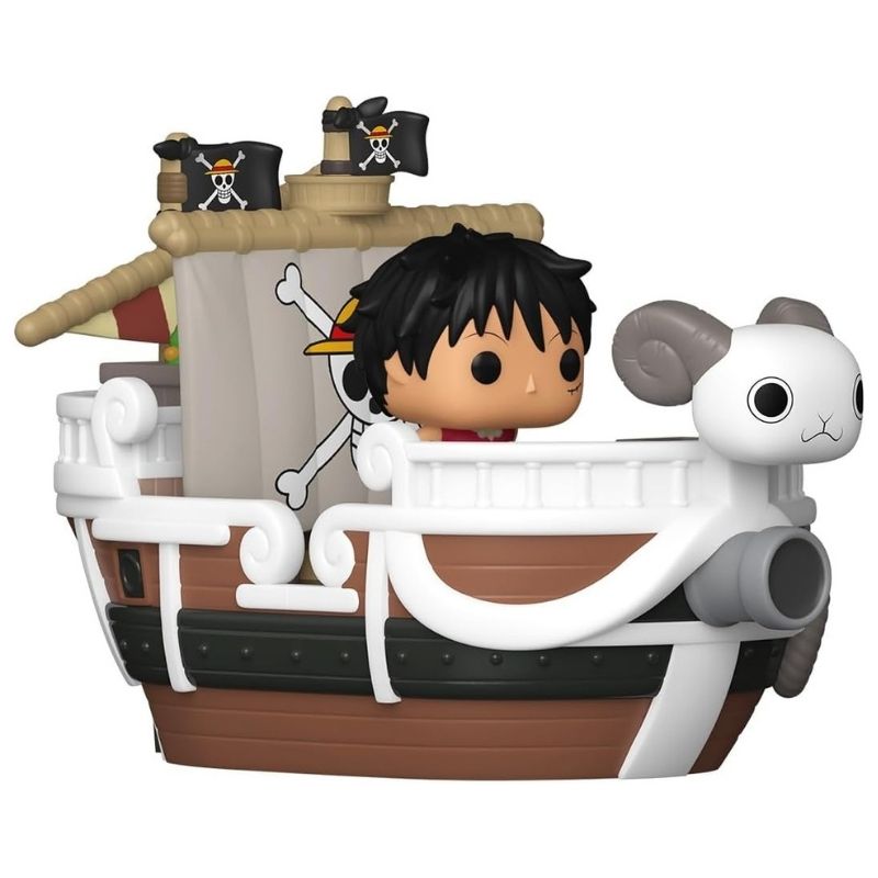Funko Bitty Pop! Ride Animation_ One piece - Going Merry with Luffy - FU90112 Funko Bitty Pop! Ride featuring Luffy on the Going Merry ship, capturing a vibrant animation style
