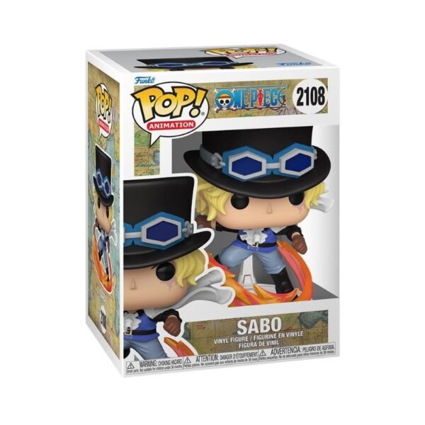 Funko Pop! figure of Sabo from One Piece, featuring his signature hat and a determined expression