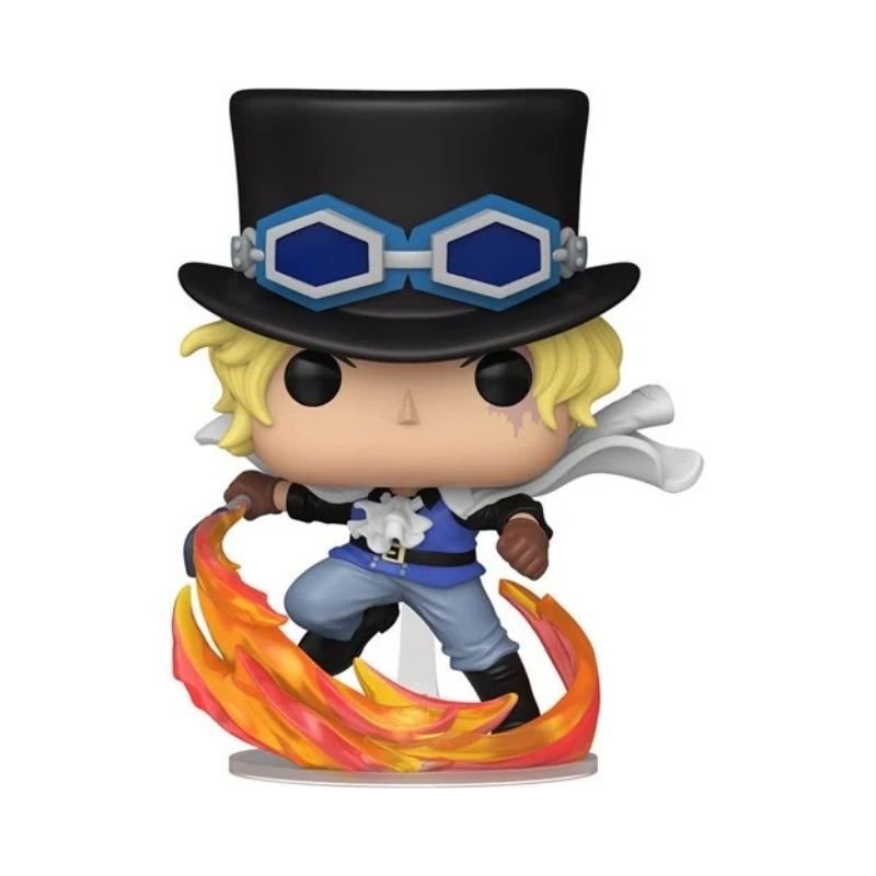 Funko Pop! Animation_ One Piece Sabo - FU90564 Funko Pop! figure of Sabo from One Piece, featuring his signature hat and a determined expression