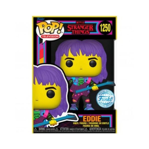 Funko Pop! figure of Eleven from Stranger Things, featuring her in a pink dress and holding a box of Eggo waffles