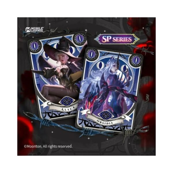 Kayou Mobile Legends: Bang Bang collectible cards booster box, titled Hand of Destiny, featuring vibrant artwork and game details