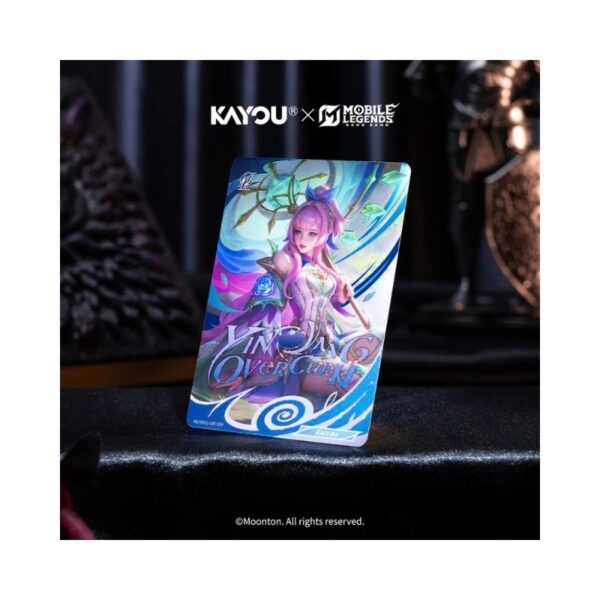Kayou Mobile Legends: Bang Bang collectible cards booster box, titled Hand of Destiny, featuring vibrant artwork and game details