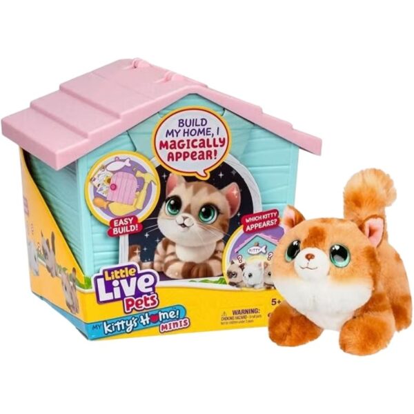 Little Live Pets S3 Mini Pet Set featuring a colorful mystery plush toy in a playful pose