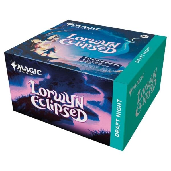 A group of players engaged in a Magic: The Gathering draft night, surrounded by cards and game materials in a cozy setting