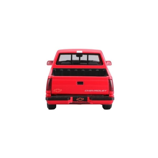 Die-cast model of a 1993 Chevrolet 454 SS Pickup in 1:24 scale, showcasing its sleek design and classic features
