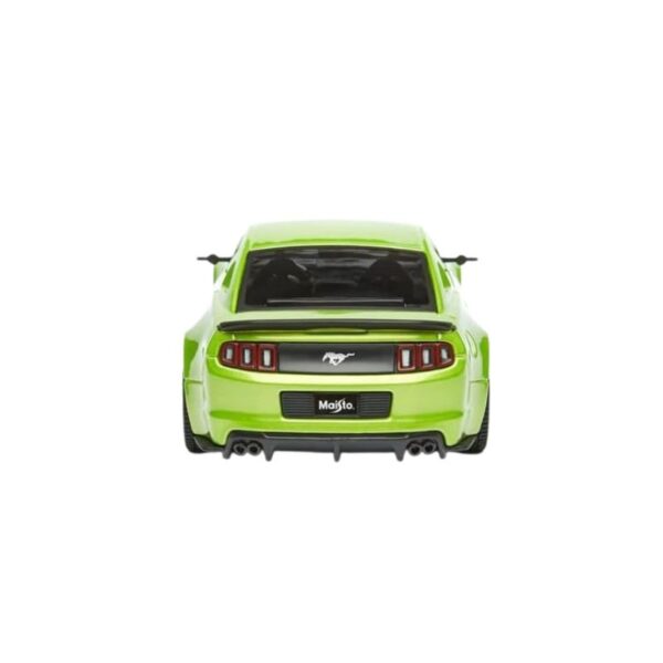 Die-cast model of a 2014 Ford Mustang Street Racer in 1:24 scale, showcasing its sleek design and vibrant colors
