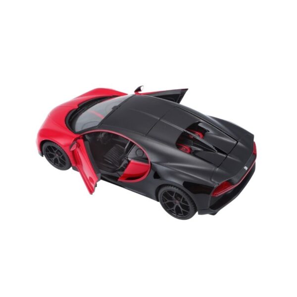 Die-cast model of a Maisto 1:24 Bugatti Chiron Sport in sleek blue, showcasing detailed design and craftsmanship