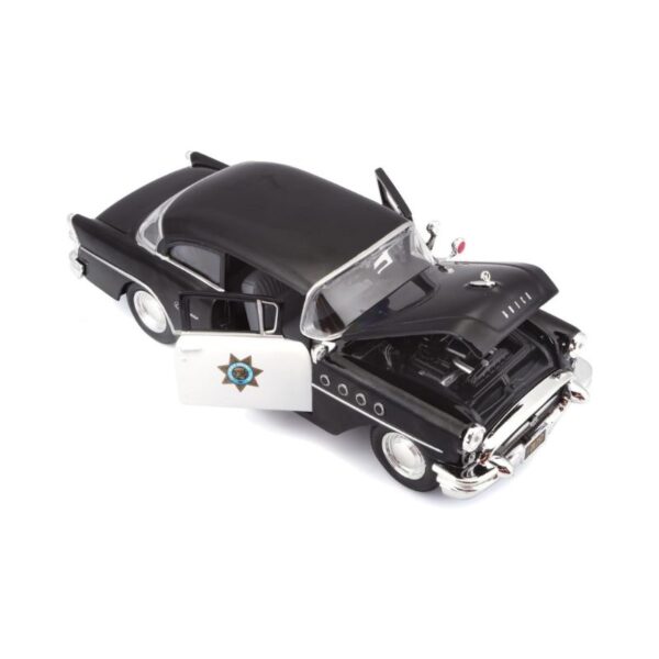Die-cast model of a 1955 Buick Century in 1:26 scale, showcasing classic car design and detailing