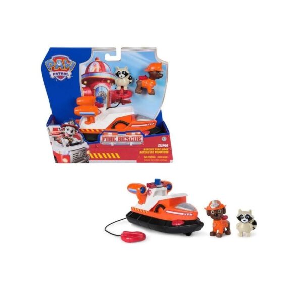 Large Paw Patrol fire rescue vehicle assortment, featuring colorful designs and characters for imaginative play