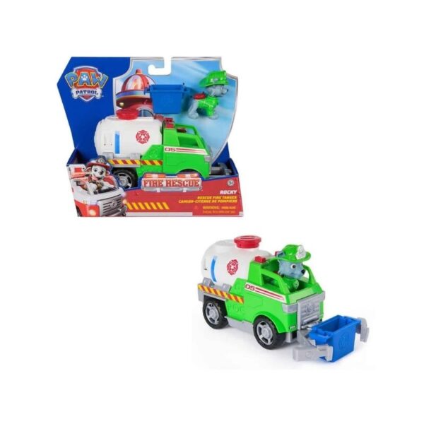 Large Paw Patrol fire rescue vehicle assortment, featuring colorful designs and characters for imaginative play