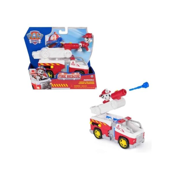 Large Paw Patrol fire rescue vehicle assortment, featuring colorful designs and characters for imaginative play