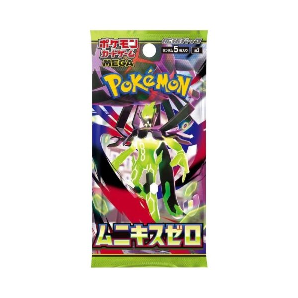 Booster box of Pokémon TCG: Mega Expansion Munikis Zero M3, featuring Japanese artwork and packaging