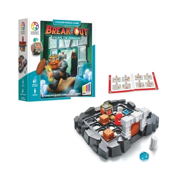 A vibrant game interface featuring colorful blocks and a paddle, inviting players to break through layers of obstacles