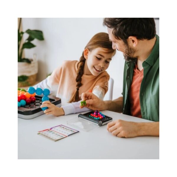 Smart Games IQ Puzzler Pro XXL, a colorful brain teaser with various puzzle pieces for challenging gameplay