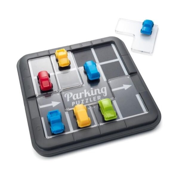 Smart Games Parking Puzzler: a colorful puzzle game featuring cars and parking spaces for strategic problem-solving