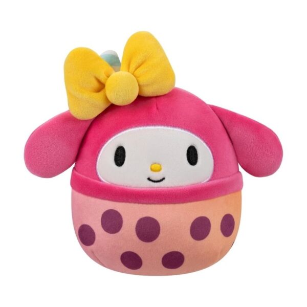 A Squishmallows Hello Kitty plush toy from the Scented Mystery Squad collection, featuring a cute design and soft texture