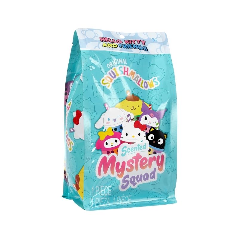 Squishmallows Hello Kitty Original Sanrio Scented Mystery Squad 1pc - SQSN00878 A Squishmallows Hello Kitty plush toy from the Scented Mystery Squad collection, featuring a cute design and soft texture