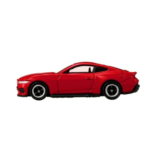 Takara Tomy Tomica Ford Mustang toy car, featuring a sleek design and vibrant colors, ideal for collectors and children