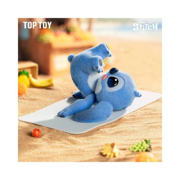 Colorful blind box featuring Disney Stitch yoga figures from the Vibrant Yoga Series, showcasing various poses and expressions