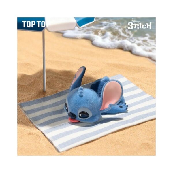 Colorful blind box featuring Disney Stitch yoga figures from the Vibrant Yoga Series, showcasing various poses and expressions