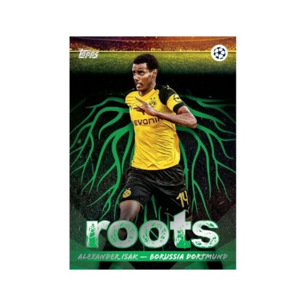 Topps UEFA Club Competitions 25-26 Hanger Box featuring team logos and player images on the packaging