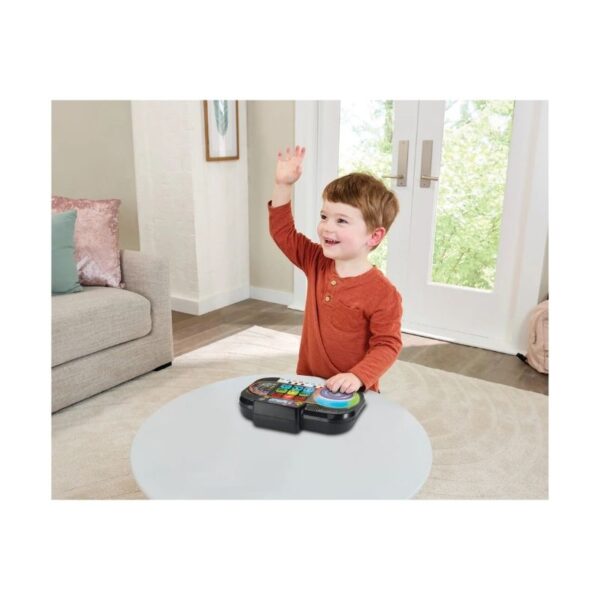 Colorful Vtech Mix It Up DJ toy with buttons and turntable, designed for interactive music play and sound exploration