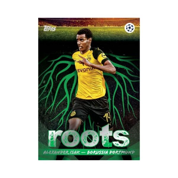 2025-26 Topps UEFA Club Competitions Hobby Box featuring collectible trading cards from various European football clubs.