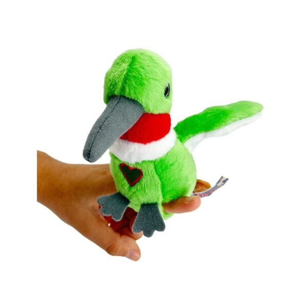 A colorful hummingbird from Happy Yappers Season 2, showcasing vibrant feathers and a joyful expression