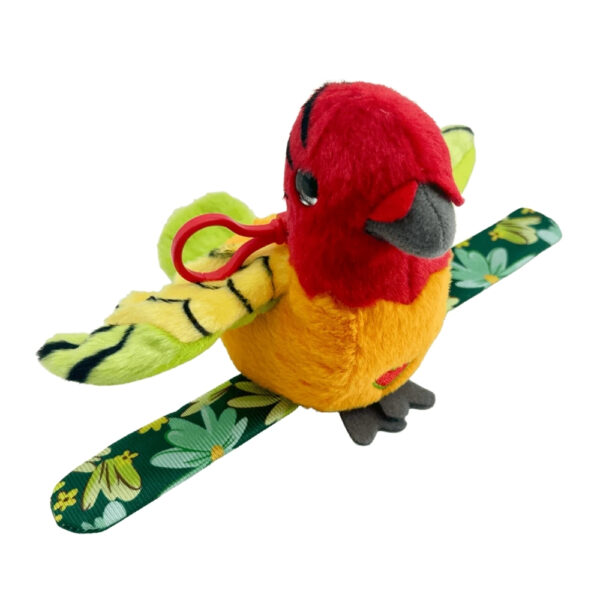 Happy Yappers Season 2 features a vibrant orange Parkeet character, showcasing a cheerful and playful design