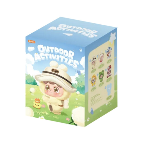 Plush pendant from Jotoys QKid Outdoor Activities Series, featuring a colorful design in a blind box packaging