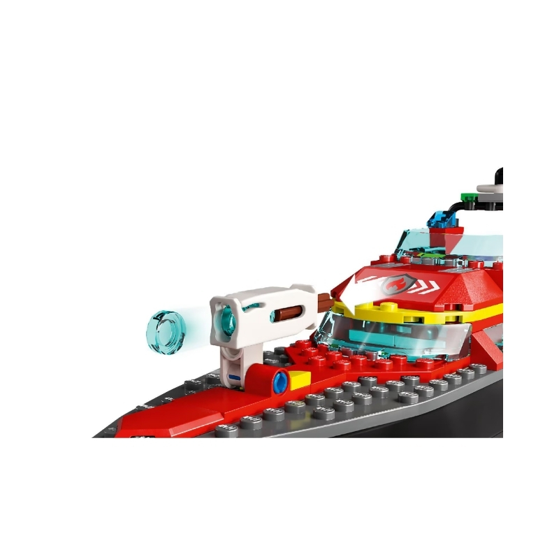 LEGO City 60373 Fire Rescue Boat – 6425834-3 LEGO City 60373 Fire Rescue Boat set featuring a boat, firefighter minifigure, and water rescue accessories