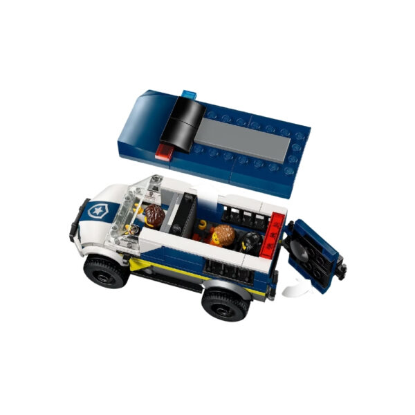 LEGO Police Transport Van set, a fun building toy for kids, featuring a police truck for imaginative play and adventures