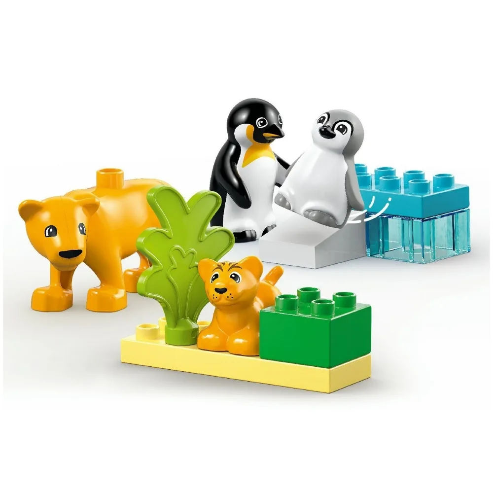 LEGO Duplo 10442 set featuring colorful penguin figures in a playful, educational design for young children