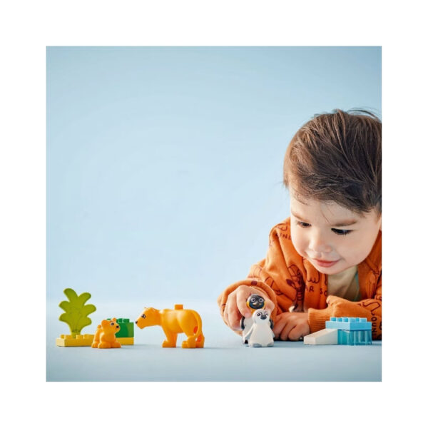 LEGO Duplo 10442 set featuring colorful penguin figures in a playful, educational design for young children