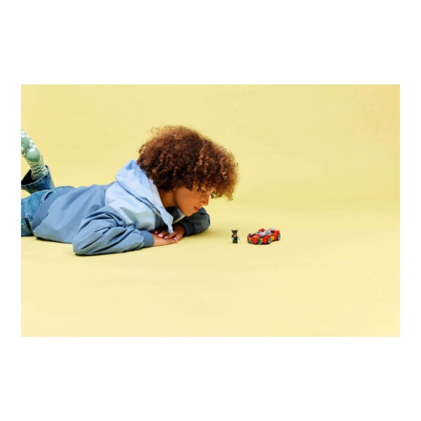 Spider-Man's car confronts a Venomized Wolverine in this LEGO Marvel set, showcasing a dynamic superhero showdown