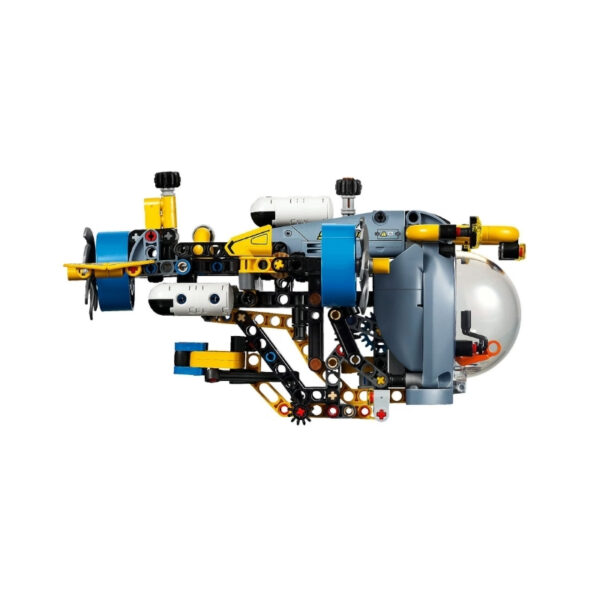 LEGO Technic 42201 Deep-Sea Research Submarine model with intricate details and movable parts, showcasing underwater exploration