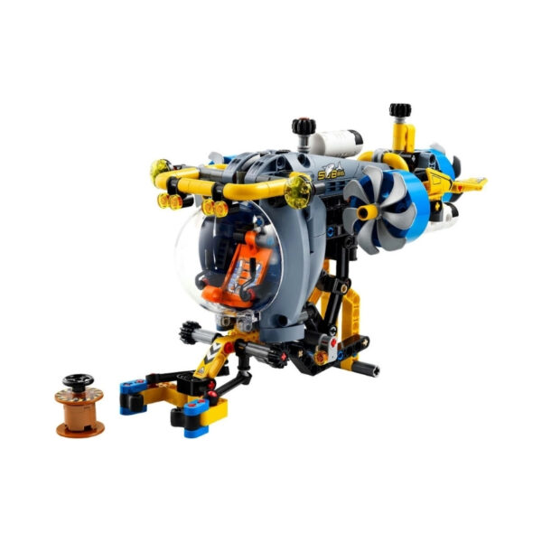 LEGO Technic 42201 Deep-Sea Research Submarine model with intricate details and movable parts, showcasing underwater exploration