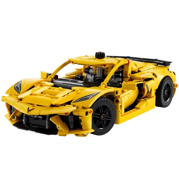 LEGO Technic 42205 model of a Chevrolet Corvette Stingray, showcasing intricate details and realistic design features