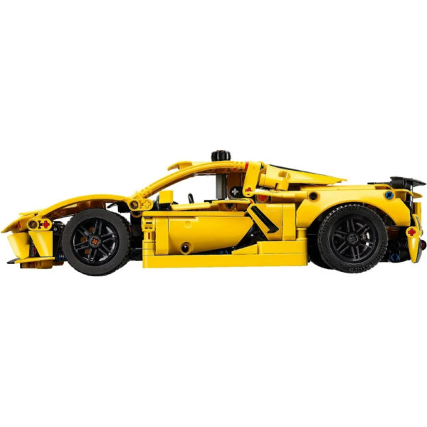 LEGO Technic 42205 model of a Chevrolet Corvette Stingray, showcasing intricate details and realistic design features