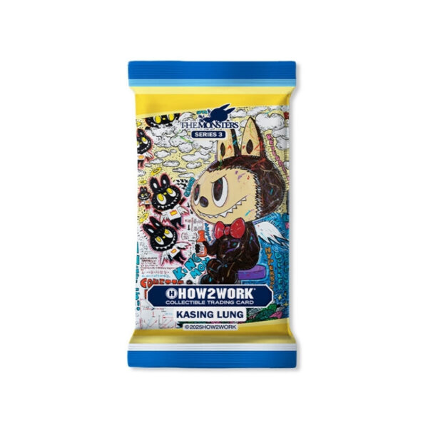 Labubu The Monsters Series 3 Hobby Box featuring colorful monster designs and branding for How2Work 2026